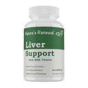 Nature's Renewal Liverサポートサプリメント - ミルクアザミ、タンデリオンルート、アーティチョークエキス、コリン、ターメリック - 60カプセルでRenew Recoveryフォーミュラをきれいにする