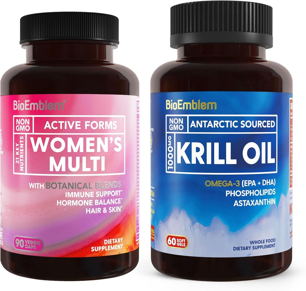 BioEmblemのAntarcticのKrillオイルの補足および女性のMultivitamin