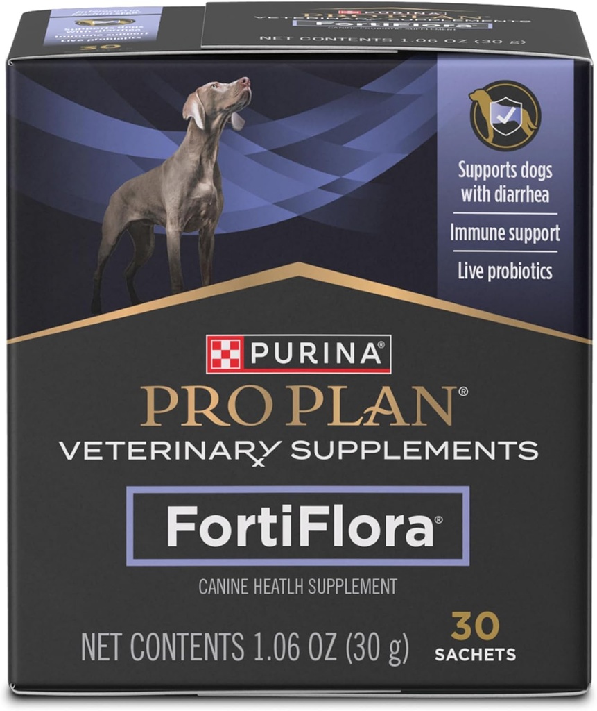 Purina Proプランの獣医は、犬のためのFortiFlora Canine Probioticsを補います、消化管の腸の健康とDiarrhea - 30カラットを助けます。 ボックス