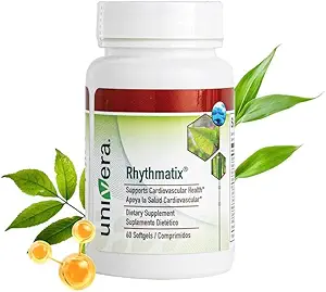 Univera Rhythmatix、心血管の健康、血循環、健康な静脈の構造、Omega-3、Coenzyme Q10、ビタミンB6及びB12、60のsoftgels (30日の供給)