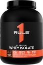 ルール1 R1タンパク質 Whey Isolate - ワークアウトの回復(5ポンド*、チョコレートファッジ)のための分離された及び加水分解された源からの25g蛋白質及び6g BCAAと排他的に