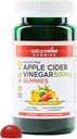 NatureWise Apple Cider Vinegar Keto Gummies - 1000mg ACV / 2、砂糖無料、ビーガン - エネルギー&ガット健康 - ACV Gummies W /ビタミンB12-60グミー[1000mg / 2ヶ月間の供給500mg]