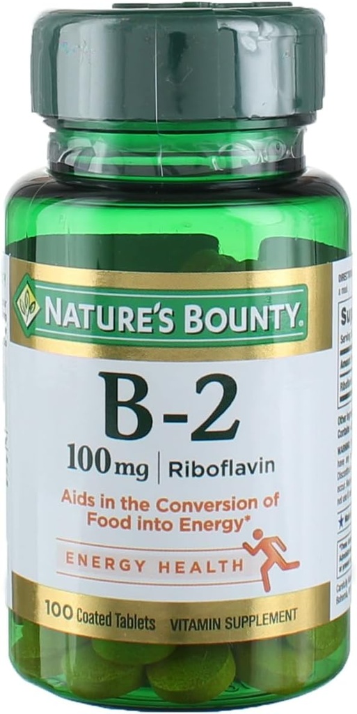 Nature's Bounty、ビタミンB-2、100mg、100錠