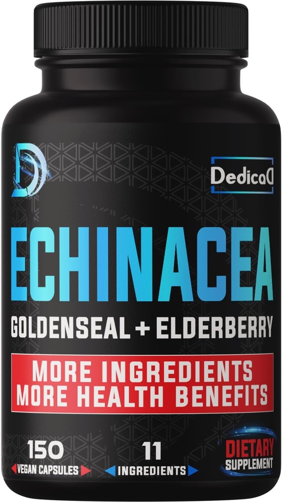 免疫防衛サポートサプライ - Echinacea、Goldenseal、Elderberry、Camu、Ginger、Thyme、Chaga、Reishi、Burdock、Acerola - 5ヶ月の供給 - 150カプセルのオールイン-1 11ハーブブレンド