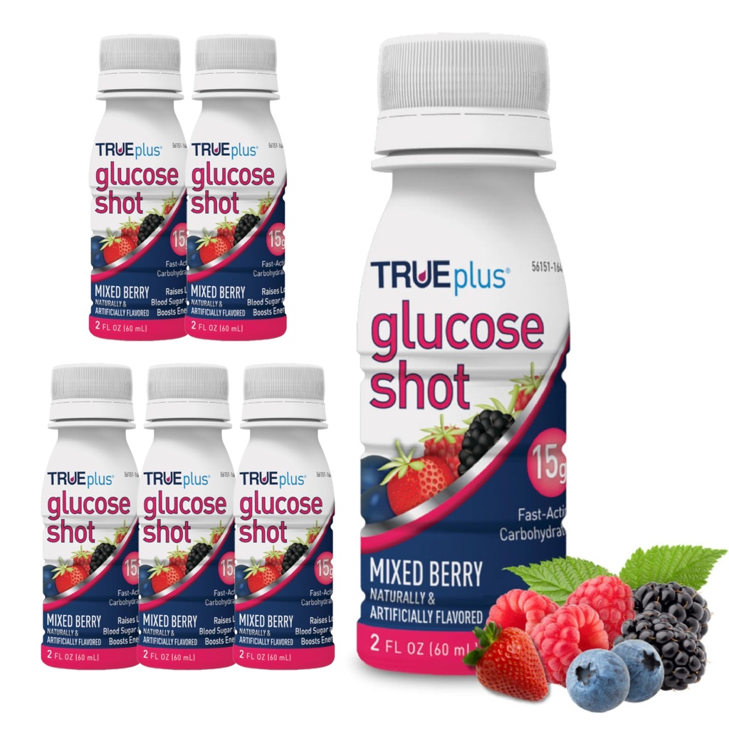 TRUEplus®グルコースショット6本 - ミックスベリー
