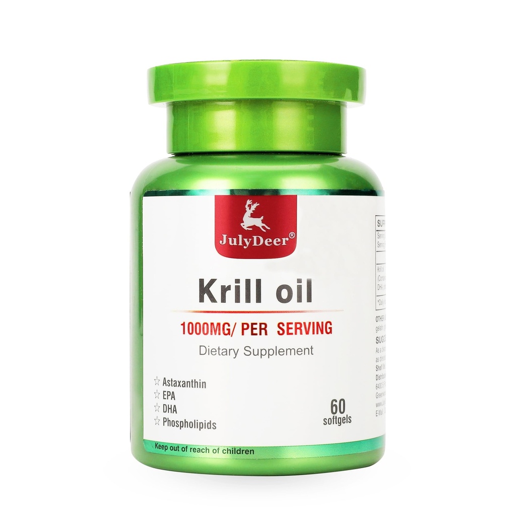 7月Omega-3s EPA、DHA、AstaxanthinおよびPhospholipids 60のSoftgelsの薬剤は接合箇所、中心、頭脳および免除のための魚の後味を補ません