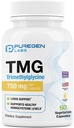 ピュアゲンラボTMG 750mg - トリメチルグリシンサプリメント - 健康なホモシースタインレベル、非GMO、グルテンフリー、酪農  米国製 - 60ベジタリアンカプセル