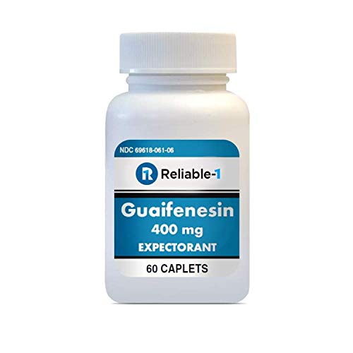 信頼性の高い-1 研究所 Guaifenesin 400 mg カプレットの咳とムカスの救済 | チェストの混雑のための Expectorant | 60 カプレット