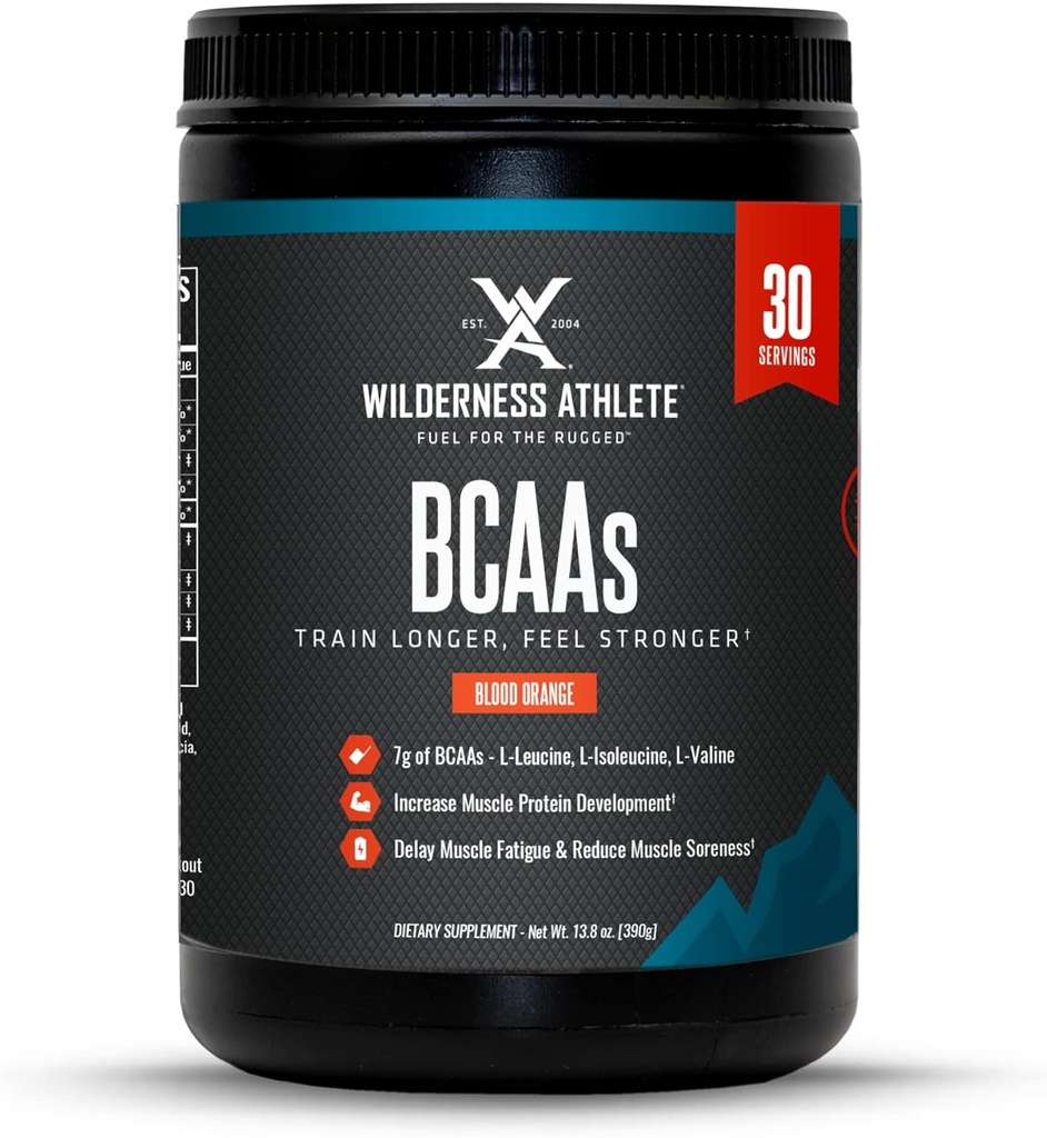 ワイルドアツレツ - BCAA - 分岐させたチェーン アミノの酸の粉 - 人及び女性のための必須のアミノ酸の補足 - 最適アミノ酸の複合体が付いている BCAA の補足(血のオレンジ)