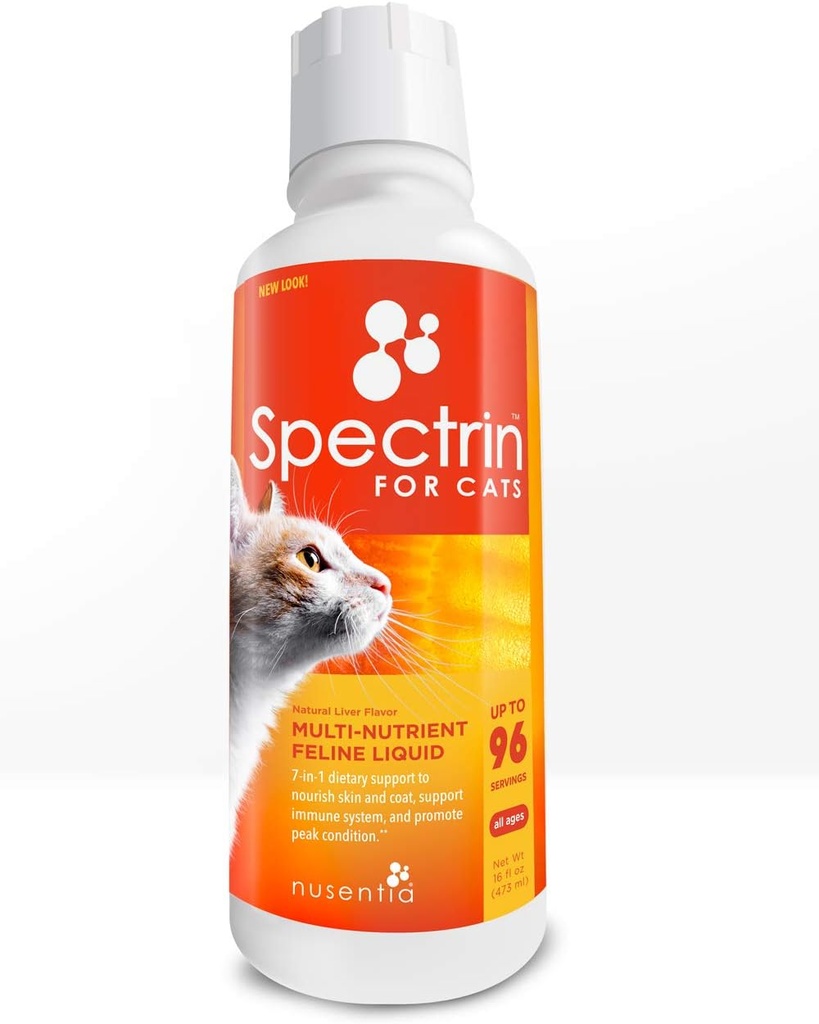 猫のビタミン - Spectrin 16のOZ - 猫のための液体のビタミン及び酸化防止の補足 - 96の線量