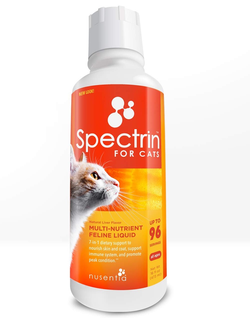猫のビタミン - Spectrin 16のOZ - 猫のための液体のビタミン及び酸化防止の補足 - 96の線量