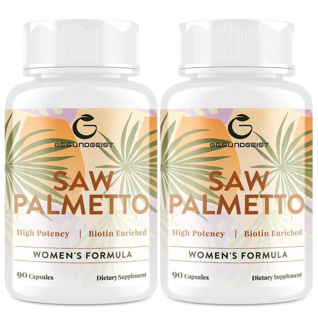 女性の毛損失のためのPalmetto - 毛の成長のための5-in-1のブレンドが付いているDHTブロッカー、皮及び釘、尿のウェルネス - 余分強さはPalmettoの補足- 180のカプセルを見ました