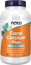 NOW Foodsは、Coral Calcium Plus、Bone Health*、健康なpH Balance*、250 Veg Capsulesを補います