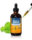 ハーブの Pharm の頭脳および記憶記憶記憶および集中のための Ginkgo が付いている記憶液体の草の方式、4 つの Fl Oz
