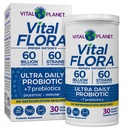 ヴィタルプラネット - Vital Flora Ultra Daily Probiotic 60 Billion CFU、60 Diverse Strains、7 Organic Prebiotics、免疫サポート、ダイジェストヘルスシェルフ、女性と男性の30カプセルのための安定したプロバイオティクス