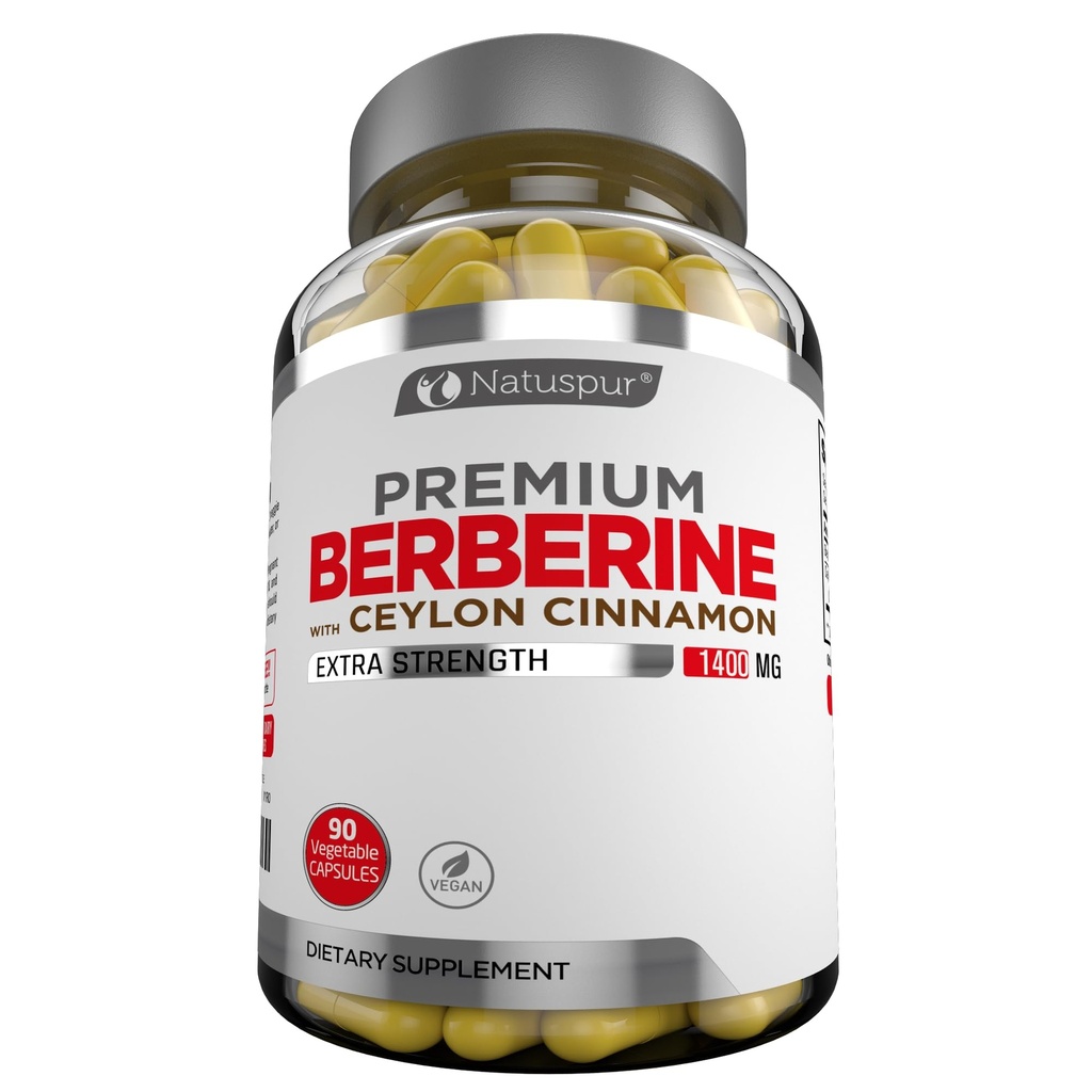 プレミアムバーベリンHCLプラスセイロンシナモン1400mg - Berberine HCIルートサプリメント