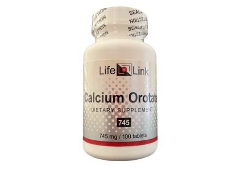 ライフリンクの炭酸カルシウム | 745 mg x 100錠 | 骨の健康、心血管サポート | グルテンフリー・非GMO | アメリカ製