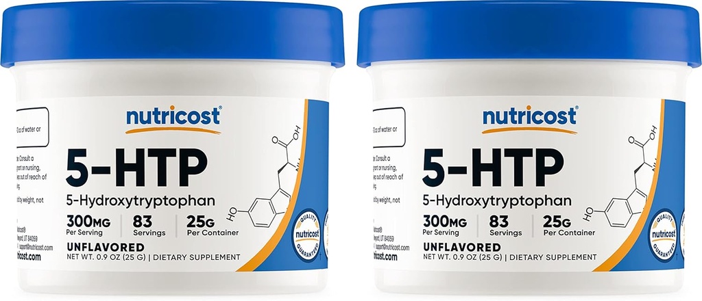 ヌトリコスト5-HTPパウダー25グラム(2パック)(300mg/サービング)