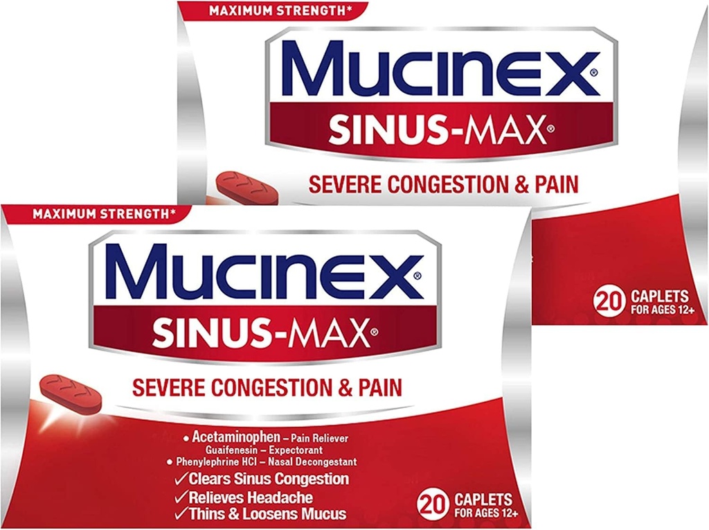 Sinus-Maxの混雑及び痛みのカツレ(20の計算(2のパック))