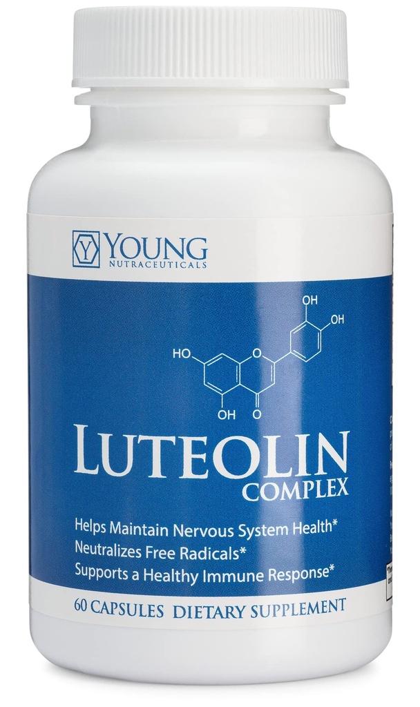 Mirica YoungNutra Luteolin Complex - 健康な免疫応答をサポートし、神経系の健康を維持するのに役立ちます* - 60カプセル