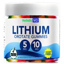 リチウムオロット5mg 10mg | 男性用 女性用 キッズ用 | リチウムオロット 臨床的にスタディされたキレート酸塩 高い生物学的 | 3 味の砂糖 無料のビーガングミー 60 ct