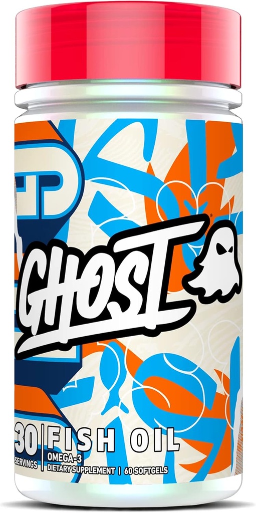 GHOSTの魚油の補足、1400mg - EPA及びDHAの脂肪酸とOmega 3の1100mg - 中心、頭脳及び免疫サポートのための魚油の補足- 60のSoftgels、30のサービング
