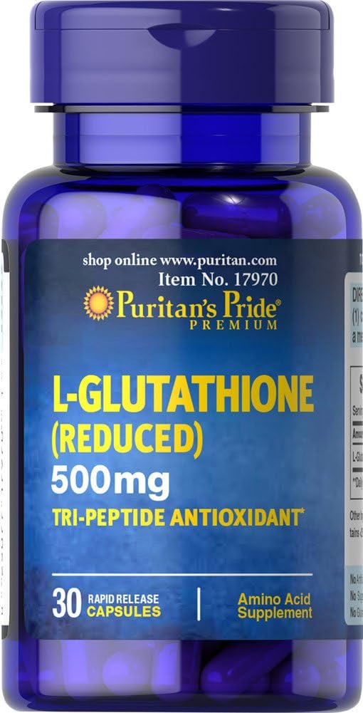 Puritan's Pride L-Glutathione 500mg-30カプセル