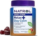 Natrol Mood+ ストレス Relax+ Day Calm Gummies for Occasional Stress, トロピカルフルーツパンチ, 60 カウント, 60 デイサプライ