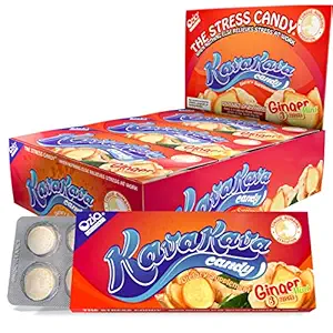 Kava Kavaキャンディ - 8カバキャンディーパック、カバエキスストレスリリーフサプリメント、ナチュラルカバルートチルハッピーピル、奨励ポジティブムード - ジンジャーミントフレーバー、1箱(12パック)