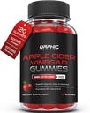 ORPHIC NUTRITION Apple Cider Vinegar Gummies - 1000mg - ACV 減量のガミー - サポート消化、デトックス&クレンジング - VIT B12、ビートルート - Gomitas de Vinagre de Manzana (120 PC)