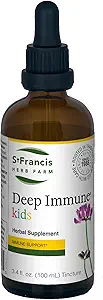 St. Francis Herbal - 子供のための深い免疫成分100ml - ナチュラル免疫サポートブースター - ベジタリアン - オーガニックハーブ