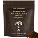 本物のキノコは5つのデフェンダーとホットチョコレートミックスを甘やかす - Reishi, Chaga, Turkey Tail, Maitake, Shiitake – Coco Powdered Unsweetened – 有機カオパウダーサプリメント, 完全菜食主義者の, 15 サービング