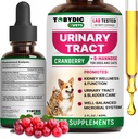 猫と犬の自然 UTI 薬 & クランベリーと尿路感染症の治療 - 腎臓 + 膀胱のサポートサプリメント - 尿失禁と膀胱石の最善の予防 - ペット腎の健康
