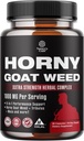 Natures Craft Horny Goat Weed for Men - ブラックマカルート、Tongkat Ali、Stamina&Energy用のPalmetto&Panax Ginseng抽出物 - 90カプセル