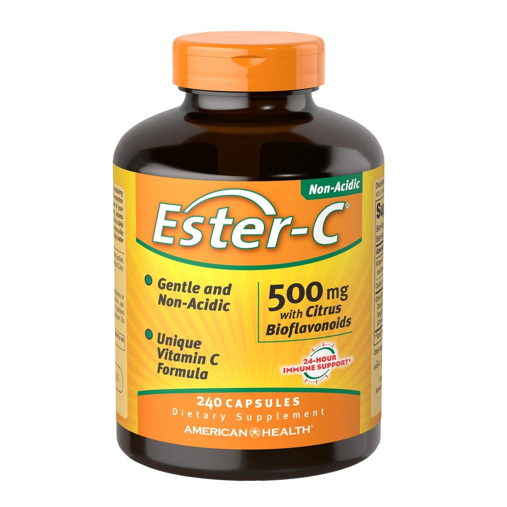シトラスBioflavonoidsが付いているアメリカの健康のエステル ビタミンC 500のミリグラム240のカプセル
