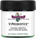 Vitanica V-Probiotics - 女性のためのプロバイオティクス - 乳酸菌Rhamnosus、ガスセリ&その他 - 女性の健康サプリメント - 女性 - 30腟の坐剤
