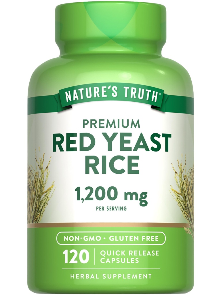 自然の真理赤米カプセル 1200 mg | 120 カウント | 非GMO & グルテンフリーサプリメント