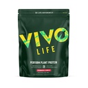 Vivoの生命は植物蛋白質の粉-BCAA (34.85のoz、いちご及びバニラ)とPea及び麻の蛋白質のブレンドを実行します