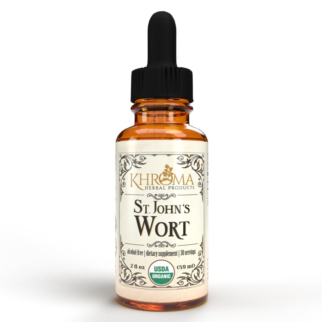 オーガニックセントジョンズワート30サービングあたり800 MG - クロマハーブ製品 - 2 FL OZ - Hypericum Perforatum