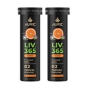 Auric Herbal Liverサポートサプリメント | ミルクアザミ(シリマリン)、ターメリック、ガーリック、ジンジャー・フォー・レバーヘルス | アドバンスト・デトックス&クレンジング・フォーミュラ for Active Liver | 40錠 | プラントベースグルテンフリー