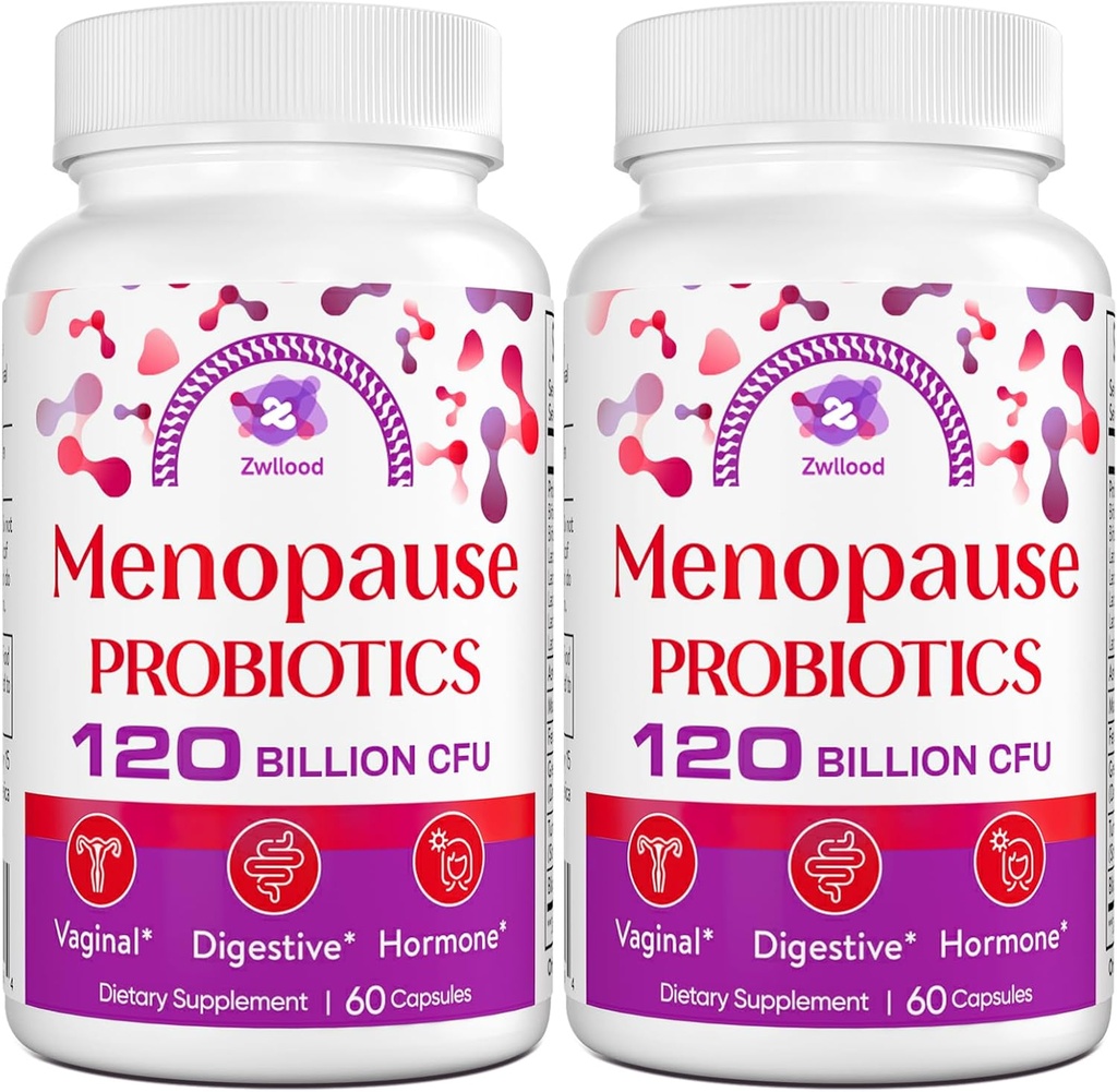 女性のためのMenopauseの補足、女性のための120のBillion CFUのプロバイオティクス、Menopauseの熱いフラッシュ、夜汗、気分の振動およびホルモンのための全自然なプロバイオティクス- 120の草のカプセル