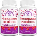 Menopause Supplements for Women, 120 Billion CFU Probiotics for Women, All-Natural Probiotic Supplements for Menopause Hot Flashes, Night Sweats, Mood Swings and Hormone - 120 Herbal Capsules