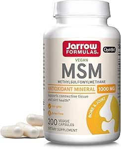 JarrowフォーミュラMSM 1000mg - 200ベジギーカプセル - Methylsulfonylmethane - 硫黄の源 - 栄養補助食品サポート&ジョイントを強化 - 最大200のサービング