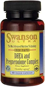 Swanson Dhea と Pregnenolone のコンプレックス 60 ベジッド カプセル