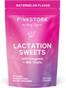 ピンクストーク乳液スイーツサプリメント、フェヌグリークとミルクアザミのブレーストスナック - 30 Watermelon Candy Drops(パッケージ5月Vary)