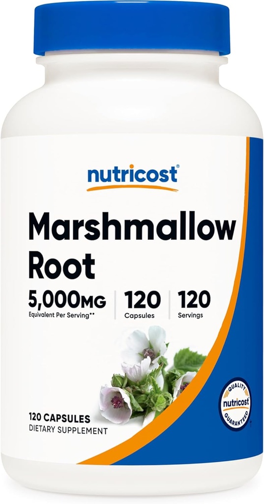 Nutricost マシュマロ ルート 5000 mg 等価, 120 ベジタリアン カプセル - グルテンフリー & 非GMO - から 500 mg の 10:1 エキス