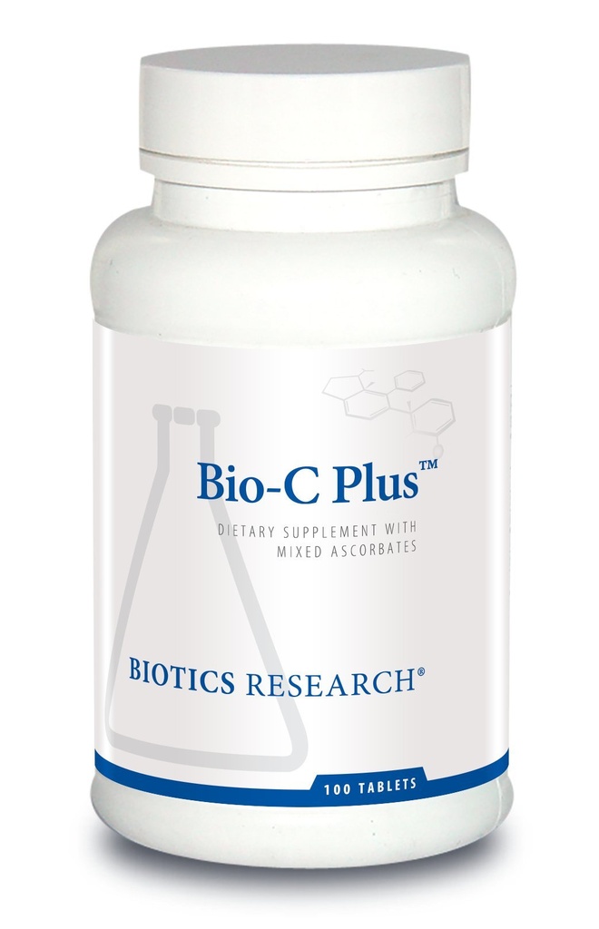 Biotics Research Bio C PlusTM は、Citrus Bioflavonoids、SOD および Catalase、ビタミンC Plus Bioflavonoids、Potent Antioxidant、免疫系100錠を配合したビタミンCを提供します。