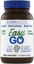 Dr. Schulze's Easy Go Bowel Mover - フォーミュラされたGentle Laxative、コロントナー&スツール軟化剤  100%植物ナチュラルボエルクレンジング - レギュラーと完全な腸の動きを促進 - 50カウントビーガン