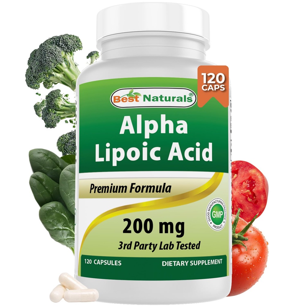 最高のナチュラルアルファリポ酸200 Mg 120カプセル