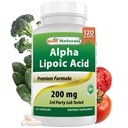 最高のナチュラルアルファリポ酸200 Mg 120カプセル